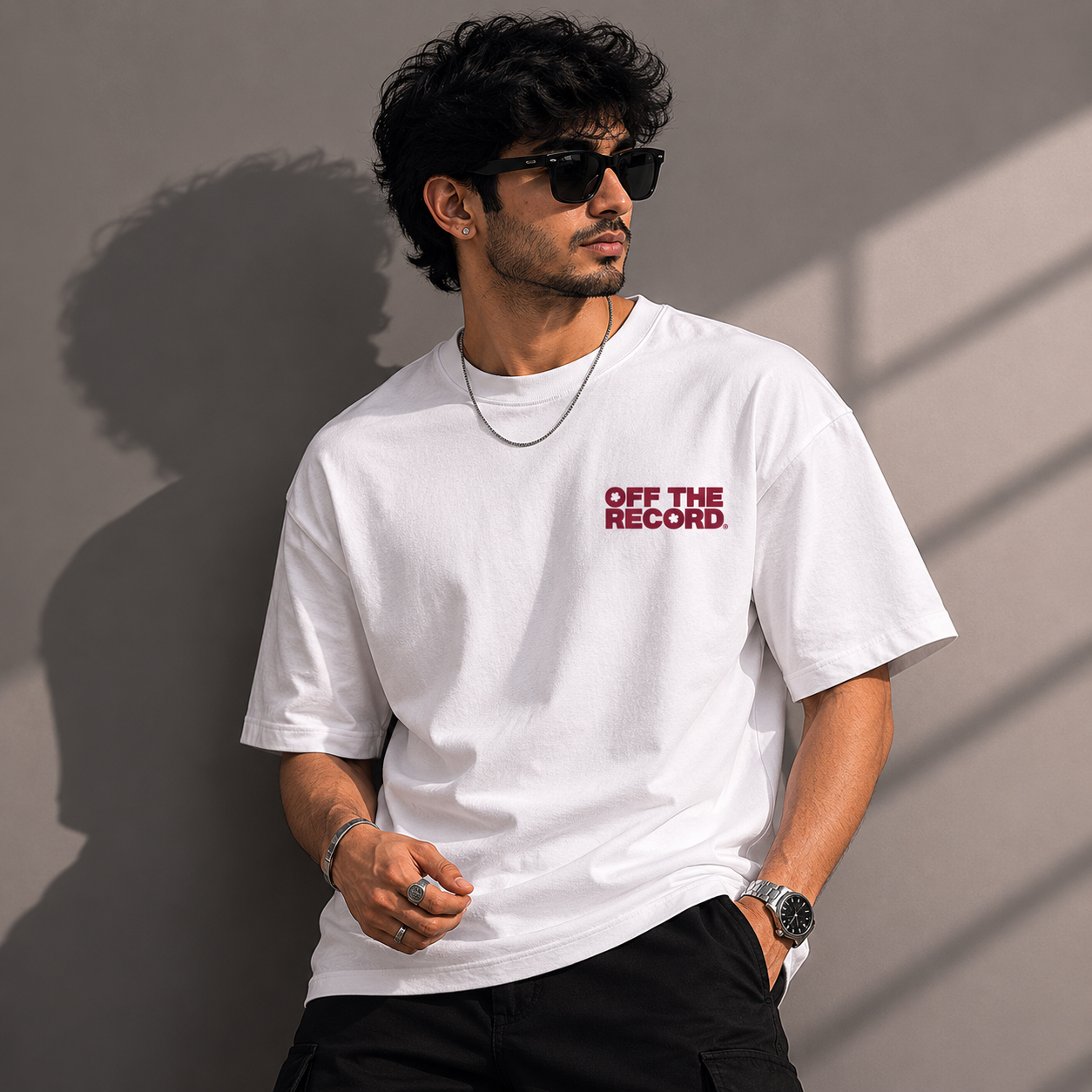 Blooming Heart Oversized Graphic T-Shirt
