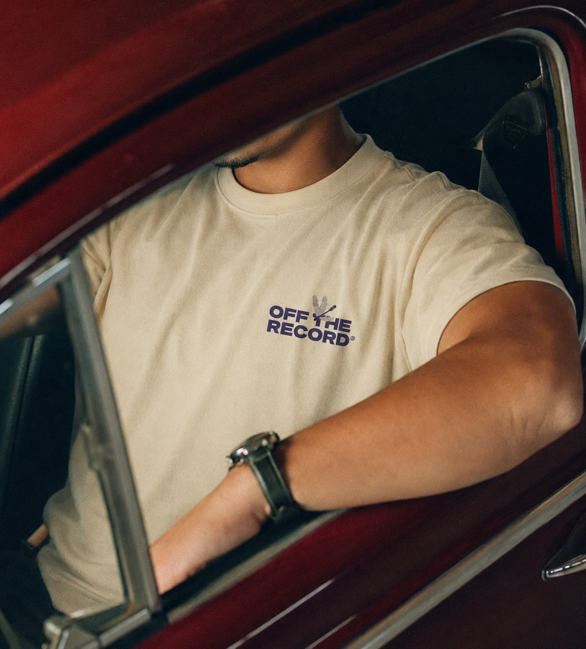 OFF THE RECORD® Butter Cream Oversized T-Shirt