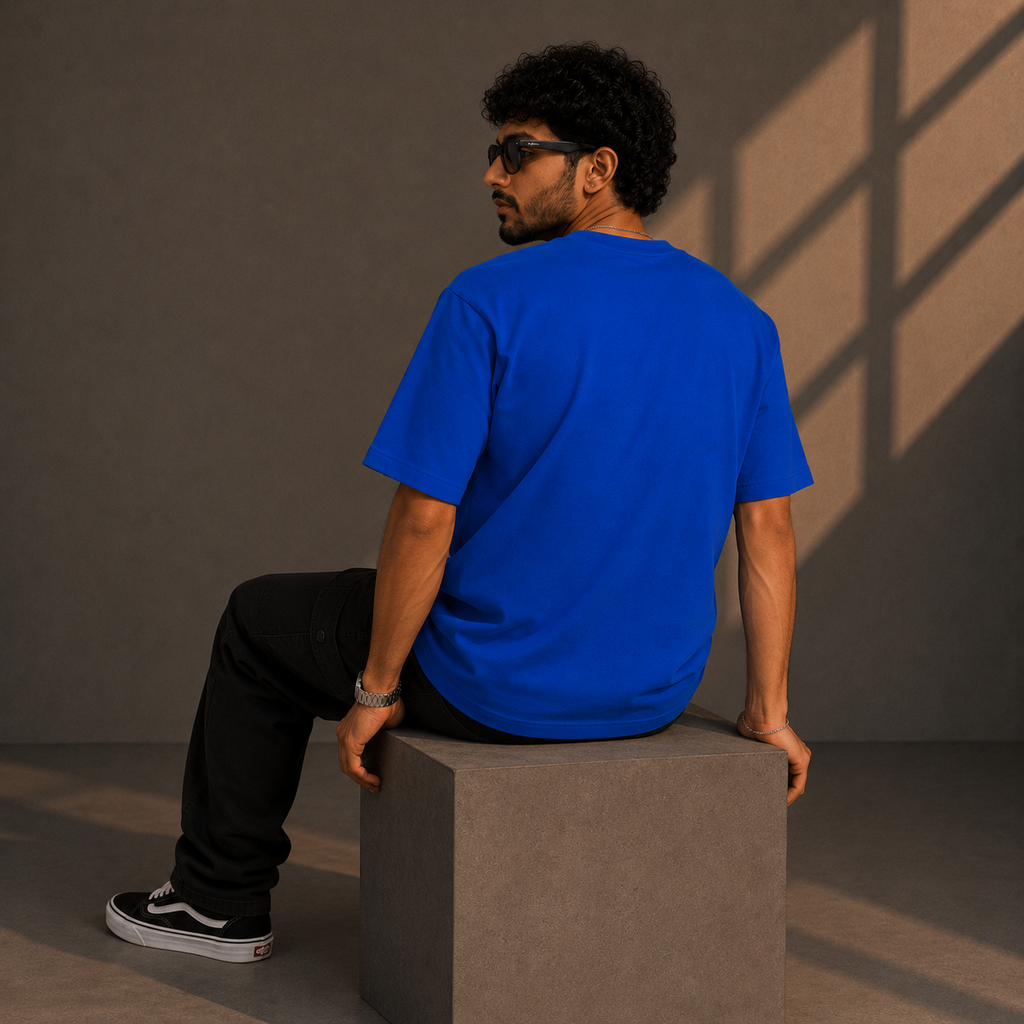 OFF THE RECORD® Royal Blue Oversized T-Shirt