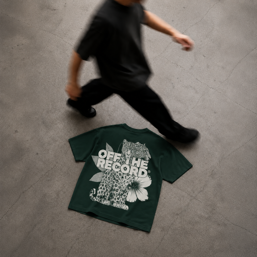 OFF THE RECORD® Cheery Cheetah Oversized T-Shirt.