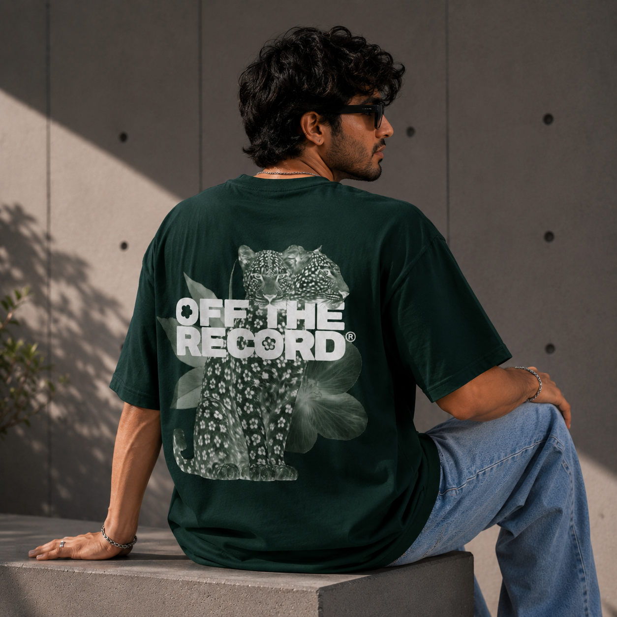 OFF THE RECORD® Cheery Cheetah Oversized T-Shirt.