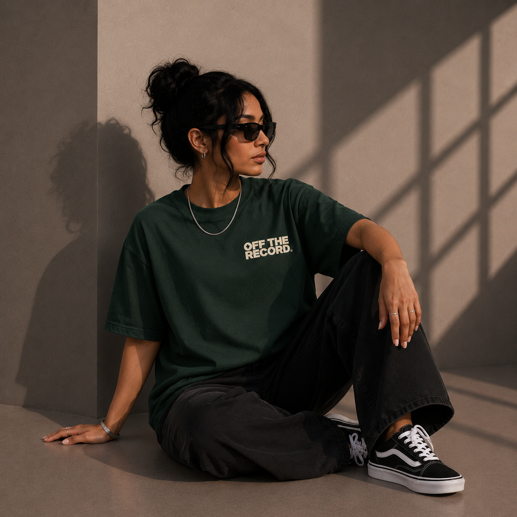 Blooming Heart Oversized Graphic T-Shirt
