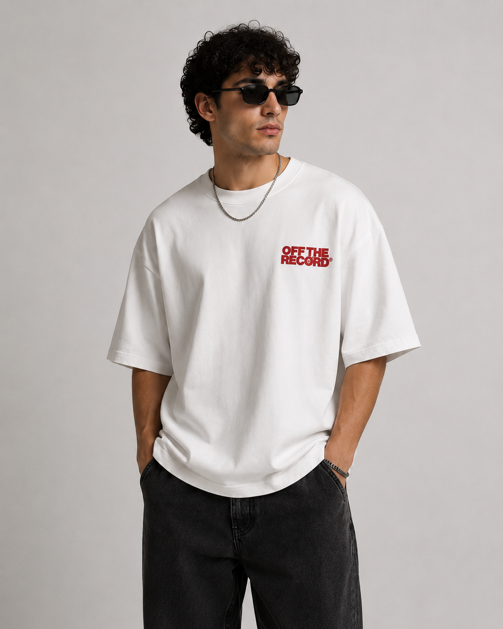 OFF THE RECORD® Cheery Cheetah Oversized T-Shirt.