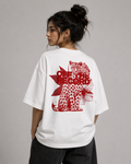 OFF THE RECORD® Cheery Cheetah Oversized T-Shirt.